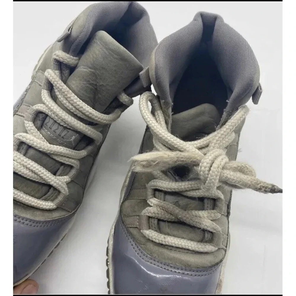 Jordan 11 Cool Grey Size 4Y GS Grade School Youth High Top Sneaker